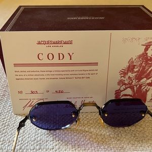 Beautiful sunglasses from JMM. “Cody”, limited edition immaculate condition.